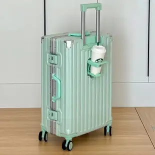 免運 多功能登機箱行李箱 2023新款PC材質高品質旅行行李拉桿箱可坐人女男20寸登機密碼皮箱