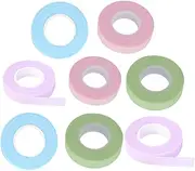 FRCOLOR 8rolls Isolation Tape Eyelash Tapes Eyelash Extension Tape Grafting Eyelash Cotton Stalk Tapes Tape Eyelash Pink Tape Lash Extension Tapes Eyelash Isolation Patches Cotton Stem