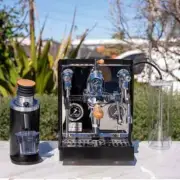 Dual Boiler Black Coffee Machine & Single Dose Grinder Package