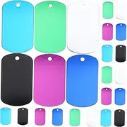 Kisangel Alloy Pet Id Tags 24pcs Dog Tag DIY Kit Anti- Supplies Colorful Options Random Color