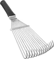 FONDOTIN Livestock Hair Brush Horse Grooming Tool Sheep Cleaning Rake Stainless Steel Hair Remover Portable Pet Grooming Rake