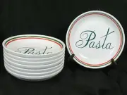 8 NOS WT BIA Cordon Bleu Porcelain 8 Pasta Bowls Portugal 9"