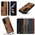 For Samsung Galaxy Z Fold 6/ 5/ 4/ 3 Slim Retro Leather Hybrid Phone Case Cover