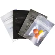 100 Pcs 2" x 3" Flat Zip Lock Pouch Food Pouch Zip Lock Mylar Smell Proof Bags