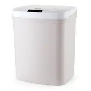 3 in 1 15L Large Automatic Trash Can Operated Touch Touchless Infrared Motion Sensor Smart Kitchen Odor Filter Deodorizer Trash Waste Bins With Battery for Home Kitchen Office KHAKI COLOR