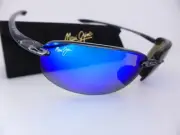 Maui Jim HOOKIPA Sunglasses Smoke Grey Blue Hawaii POLARISED Plus 2 Lens B407-11
