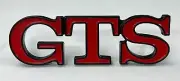 GTS Grille Badge , Black with Red infill , Brand New for HOLDEN HZ MONARO Grill