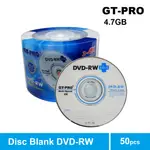 空 DVD 光盤空白 GT-PRO DVD-RW PLUS 內容 50 件