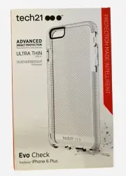 Tech21 Evo Mesh Case for Apple iPhone 6 Plus/6S Plus (Clear/Gray) (J5)