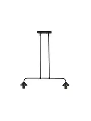 Chrysler 2 Light Bar Pendant in Black