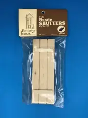 Vintage Wooden Dollhouse Fantasy House 5” Rustic Window Shutters 1:12 Pack Of 2