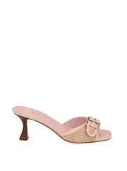 GUESS Women's Pink Dista Kitten Heels Size: 7, Synthetic