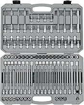 TEKTON 3/8 Inch Drive Hex, Torx, TR Torx, Phillips, Slotted, Square Bit Socket Set (110-Piece) | SHB91317