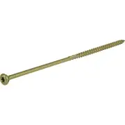 Power Pro 48618 Wood Screws, #10 x 6", Premium Outdoor Deck Screws, Rust