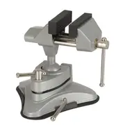 [TechBrands] Vacuum Suction Mt Light Duty Bench Vice w/ 75mm Rubber Jaw