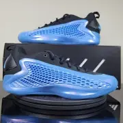 Adidas AE 1 J Low Basketball Sneaker Shoes Blue Black JQ6130 Kid's Sz 6.5