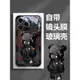 蘋果14promax手機殼iphone15潮牌12mini自帶鏡頭膜11pm暴力熊x個性13創意8plus炫酷7p玻璃xr男款xs全包保護套