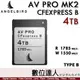 天使鳥 Angelbird AV PRO CFexpress B MK2 4TB 專業影像記憶卡 1785MB Type B 攝錄影