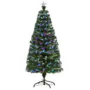 1.5m Tall Artificial Christmas Tree Fiber Optic Colorful LED Pre-Lit Holiday Hom