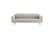 MIUZ 180cm Modern Nordic Sofa Large Double 2-3 Seater Couch Lounge Seating - White Velvet Fabric