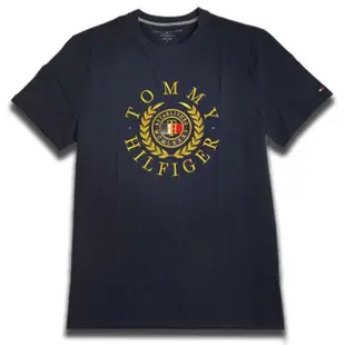 【Tommy Hilfiger】新款 大LOGO 刺繡 金字 短袖(平輸品)