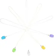 ULDIGI 5pcs Tooth Collection Box: Plastic Tooth Necklace Holders Case Portable Organizer for Lost Storage Container School Supplies