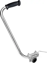 Stgfyxgs String Trimmer Handle Extension, Ergonomic Trimmer Handle, Metal Weed Killer Handle, Silver Weed Killer Handle Extension for