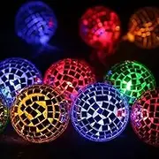 Disco Ball Lights - Atmospheric LED Energy Saving Ball Light for Disco Parties, Novelty Lighting for Stairs, Christmas Tree, Window, Corridor, Balcony, Porch