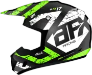 AFX FX-17 Attack Helmet Matte Black/Green Small