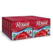 Royal Cherry Gelatin Dessert Mix (12 - .32oz Boxes) Sugar Free BB 12/24