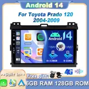 Car Stereo Android 14 CarPlay GPS For Toyota Prado 120 2004-2009 DSP ✅6GB+128GB✅