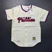 100% Authentic Richie Ashburn Mitchell & Ness 1948 Phillies Jersey Size 40 M