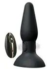Vibrating anal plug with suction cup vibrator anal dilator big butt in silicone