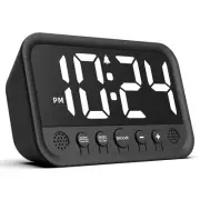 Small LED Digital Clock for Bedroom, Loud Alarm Clock for Heavy Sleepers Adul...