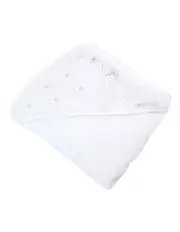 [Bubba Blue] Wish Upon A Star White Hooded Bath Towel in White