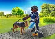 Playmobil Policeman with Sniffer Dog, #PMB71162
