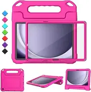 [TOEVEK] Kids Case for Samsung Galaxy Tab A9 Plus 11" Tablet, Built-in Screen Protector, Shockproof Handle Stand Protective Cover for Samsung Galaxy Tab A9+ 11 Inch 2023(SM-X210/X216/X218), Pink