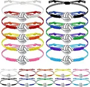 20 Pieces Sport Charm Bracelet Adjustable Charm Bracelet with Charm for Teens Most Sport Players