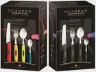 NEW SCANPAN SPECTRUM CUTLERY SET 24PC GIFT PACK - COLOURFUL OR GREY