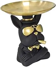 HEATSHAKING 1Pc French Bulldog Decorative Storage Tray Unique Desktop Ornament for Home and Office Creative Table Decor and Organizer for Keys Jewelry and More