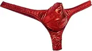 [Generic] Mens T-Back Thongs Big Pouch Sexy Low Rise G-String Briefs Panties Solid Color Bikini Bulge Ball Pouch Underwear