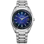 EXCEED CB1150-75L UNITE with BLUE limited Titanium Eco-Drive solar radio watch