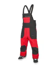 Volcom Rain Gore-Tex Bib Overall Men's Snow Pants, Crimson, Large