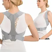 lifevv Back Posture Corrector for Kids & Women & Men + Adjustable Breathable - Effective and Comfortable Posture Brace and Shoulder Support Humpback Correction Belt for Slouching & Hunching (S)