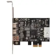 -PEX30016 3 Port IEEE 1394 Firewire 1394B & 1394A PCIe 1.1 X1 Card TI9586