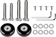 DOITOOL 1 Set Trolley Case Wheels Detachable Luggage Wheels Rolling Cart Accessories Wheels for Suitcase Caster Repair Tool Kit Suitcase Wheels Replacement Rubber to Rotate Universal Bags