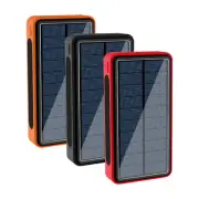 1x Fast Charging 20000 mAh Solar Power Bank with Multi Ports & LED Flashlight