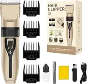 Professional Clippers and Trimmers Set - Electric Rechargeable Cordless Shaver for Hair Cutting | Grooming Kit Razor, Waterproof Edgers Liners Shaving for Men, Husband, Father