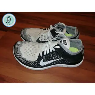 Nike Free 4.0 Flyknit 陰陽 黑白 編織 慢跑鞋 631050-100