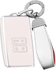 ontto TPU Car key fob cover Fit for Renault Arkana Megane Espace Scenic Laguna koleos Clio Master Bus Zoe Key case Key bag Shell keyring Key Holder keychain Accessories